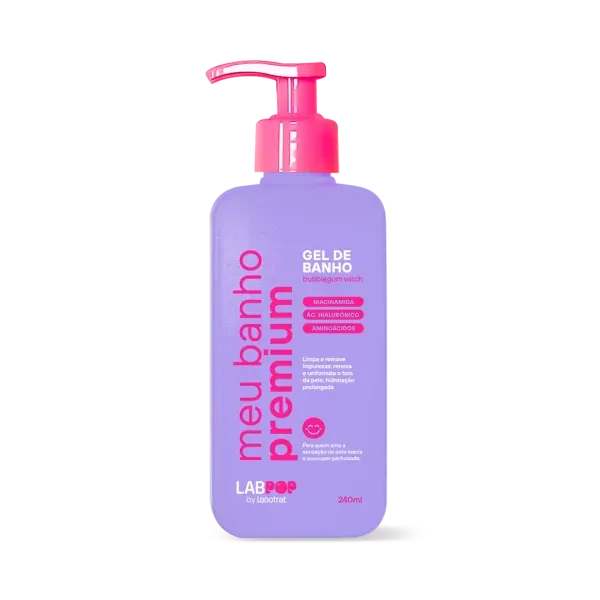 Gel de Banho Meu Banho Premium Bubblegum Witch 240ml LabPop by Labotrat